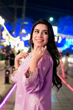 Lavender Embroidered Suit-2PC