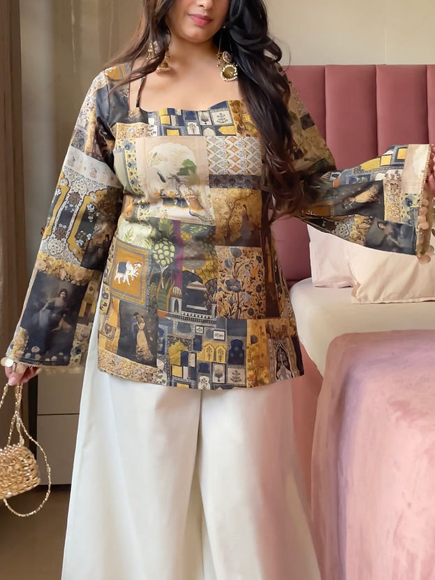 2pc Floral Kurta Set
