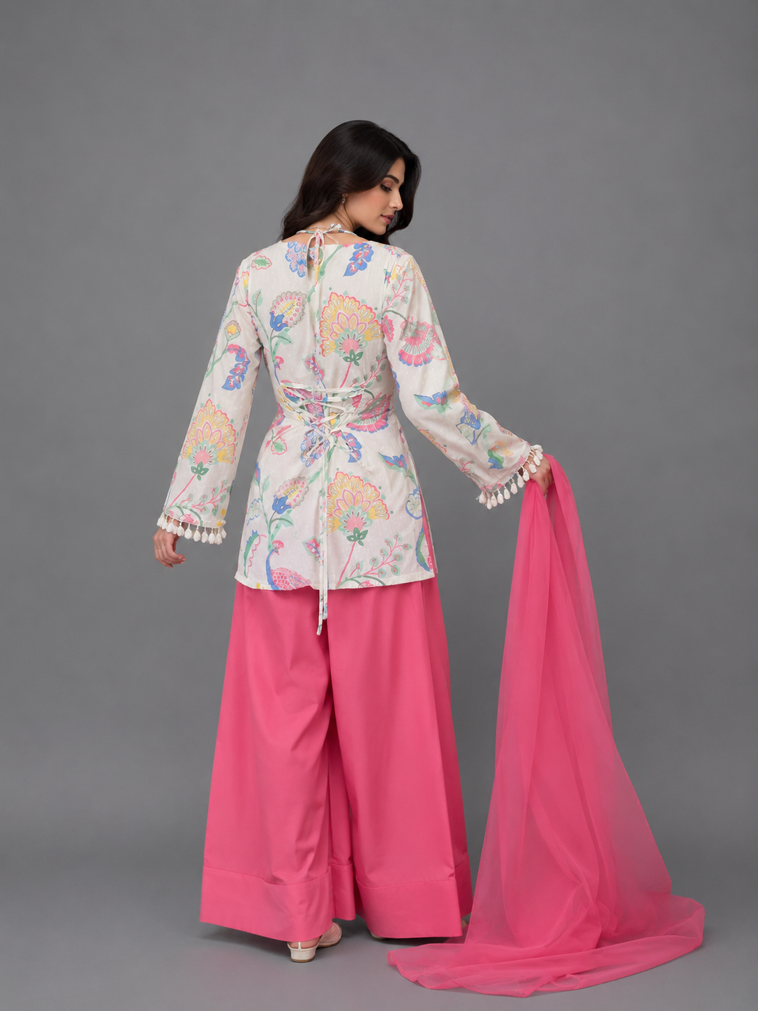 2PC- Premium Floral Kurta Set