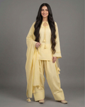 3PC-  Lemon Kurta Set