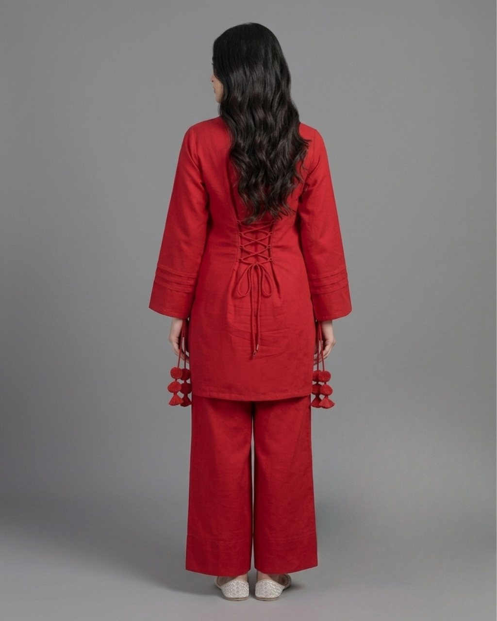 3PC - Ruby Kurta Set