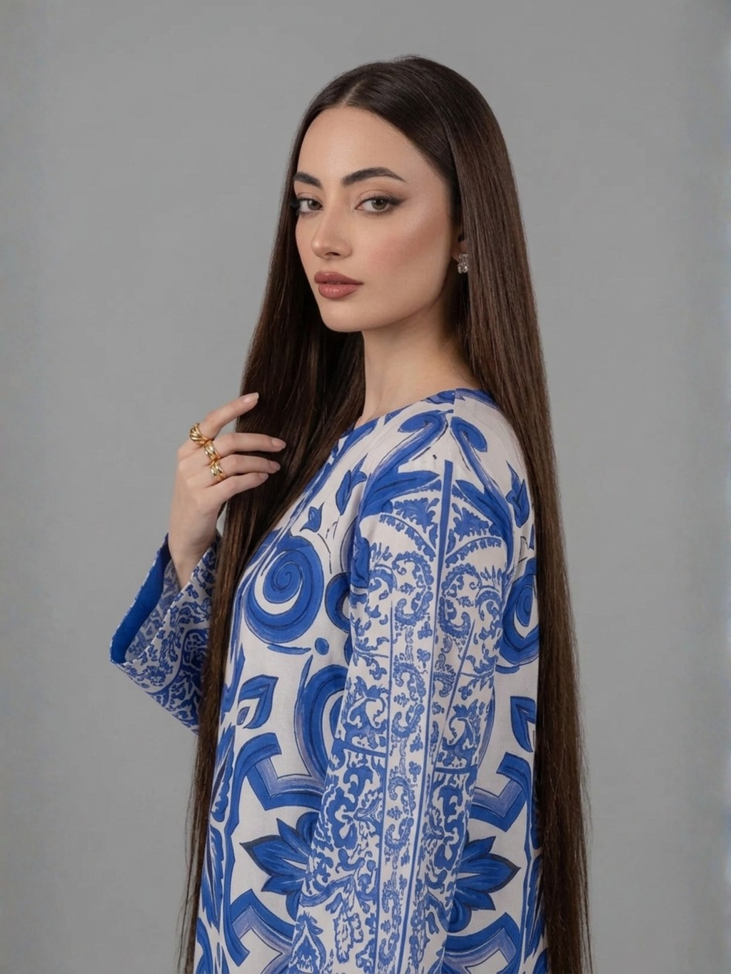 2PC- Blue Kaftan
