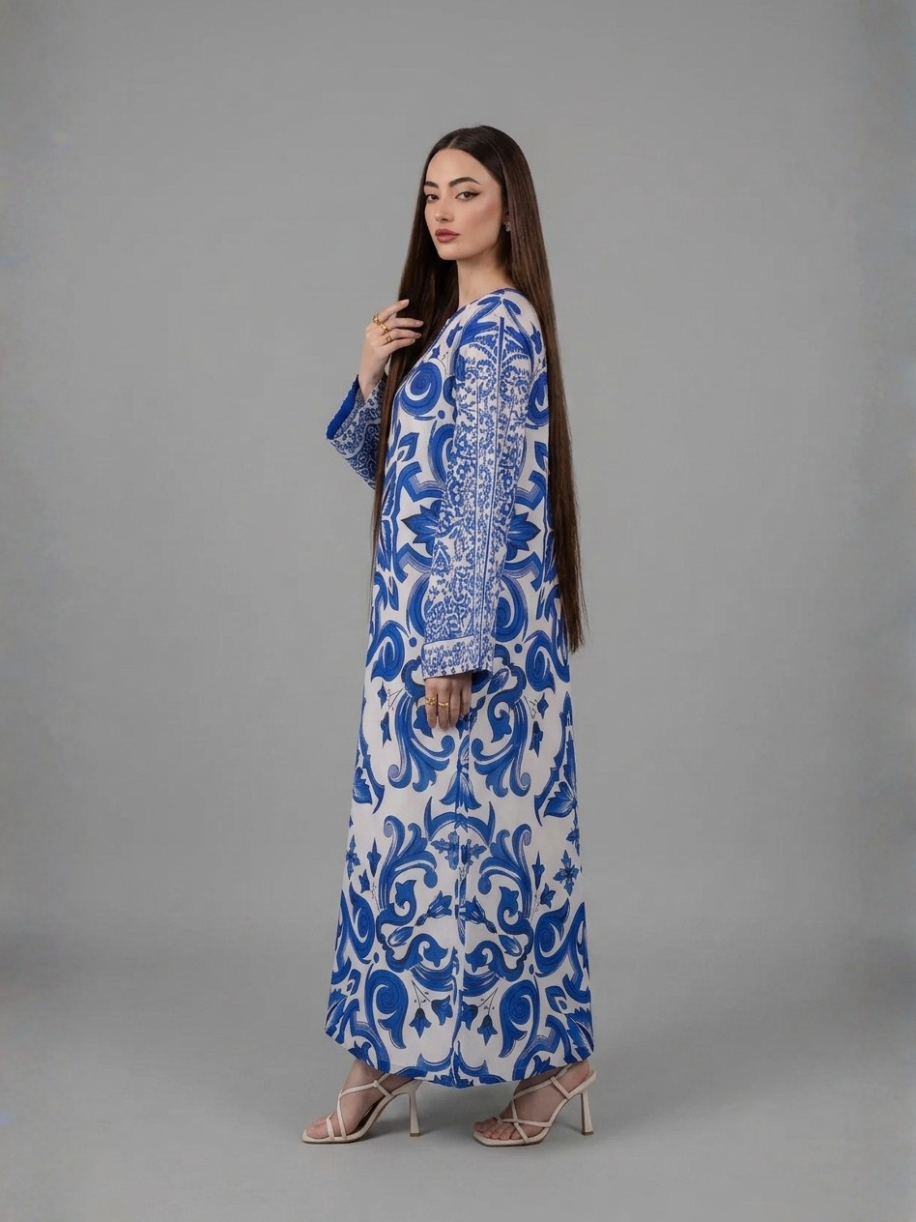 2PC- Blue Kaftan