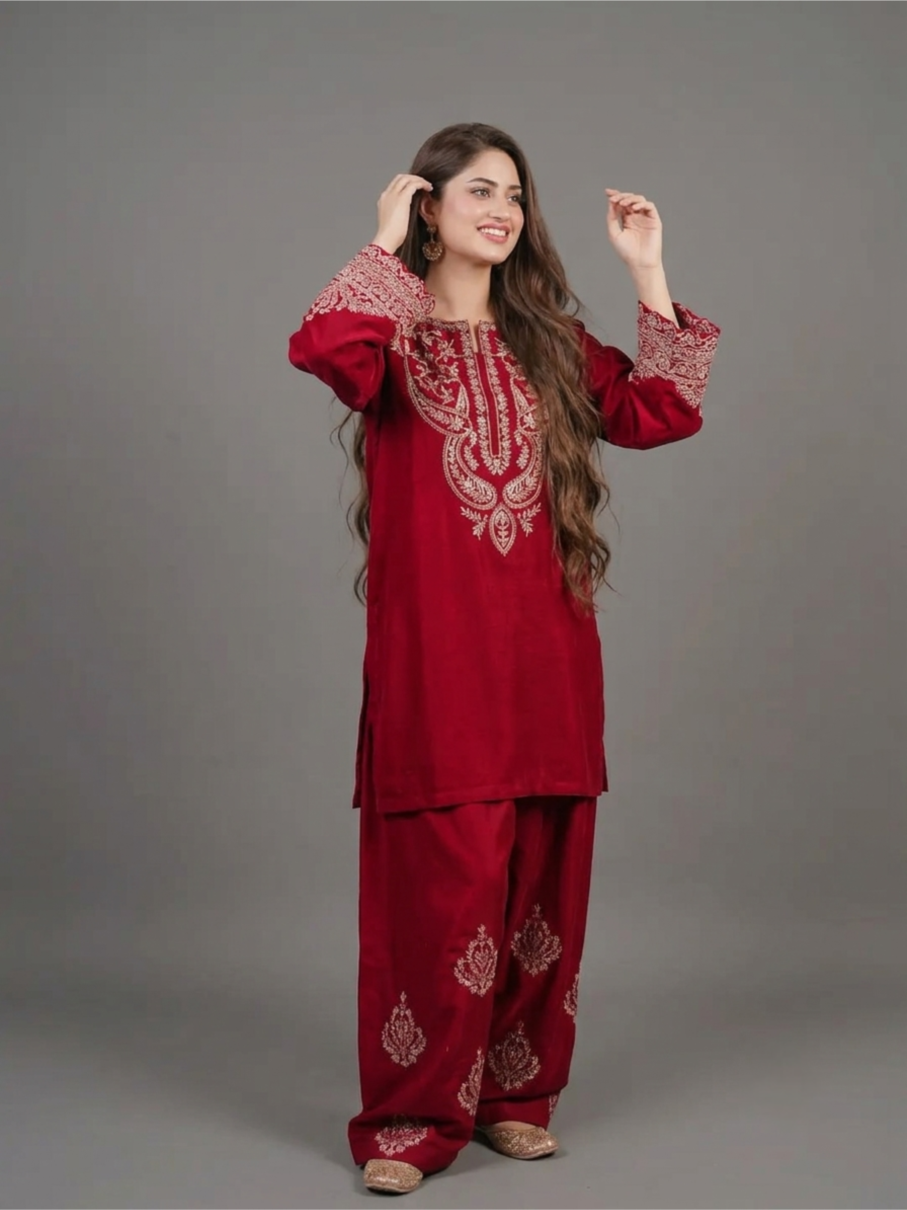 2PC- Noor Embroidered Suit