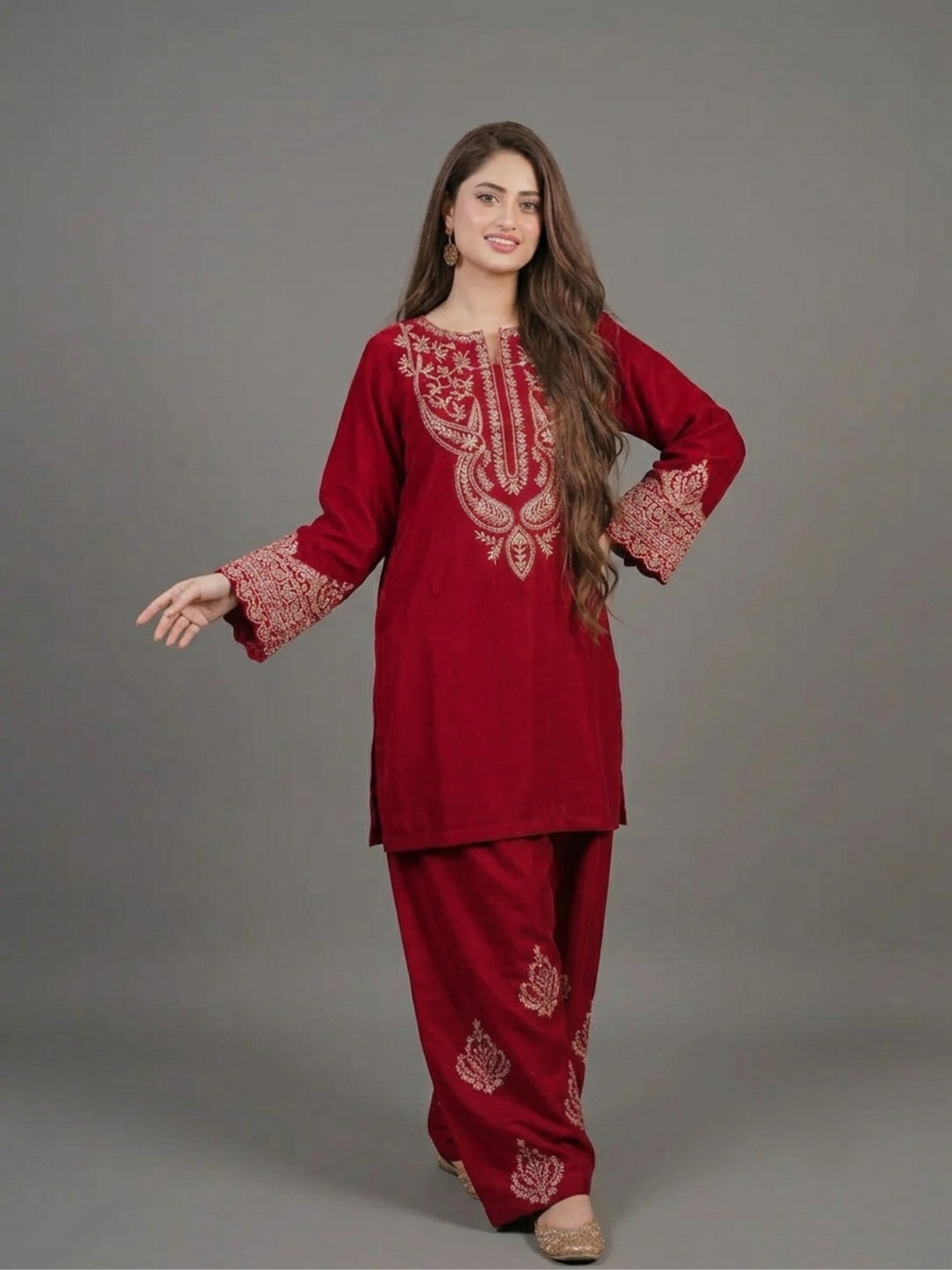 2PC- Noor Embroidered Suit