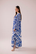 Royal Blue Kaftan 2PC