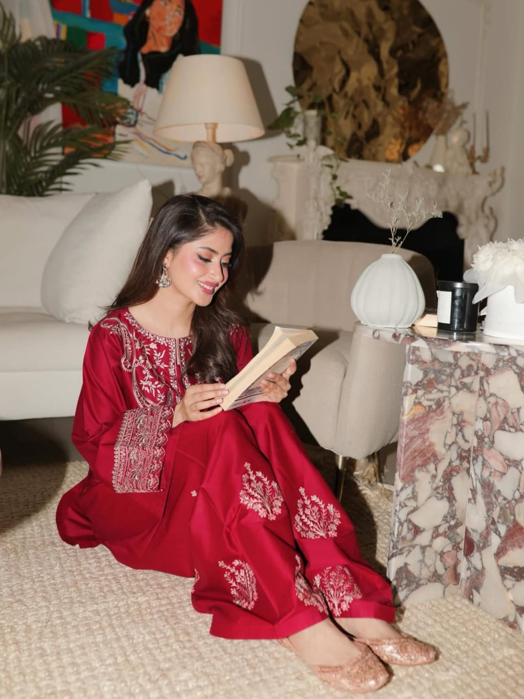 2PC- Noor Embroidered Suit