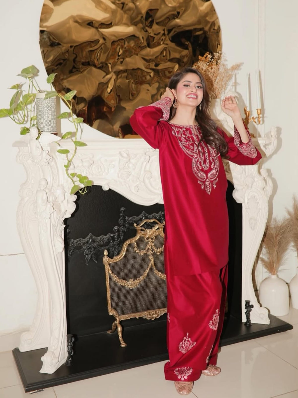 2PC- Noor Embroidered Suit