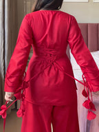 2pc Red - Kurta Set