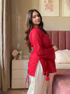 2pc Red - Kurta Set