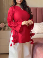 2pc Red - Kurta Set