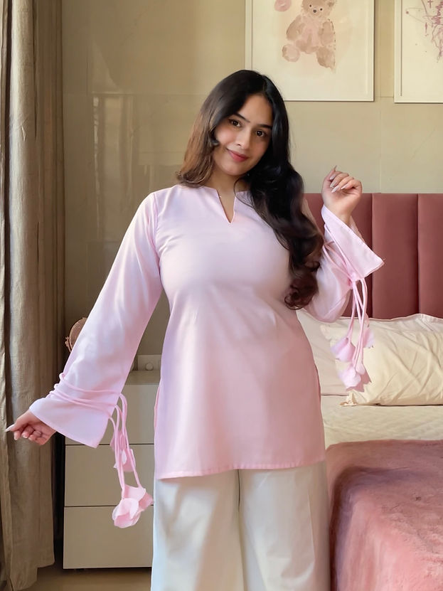 2pc Baby Pink - Kurta Set
