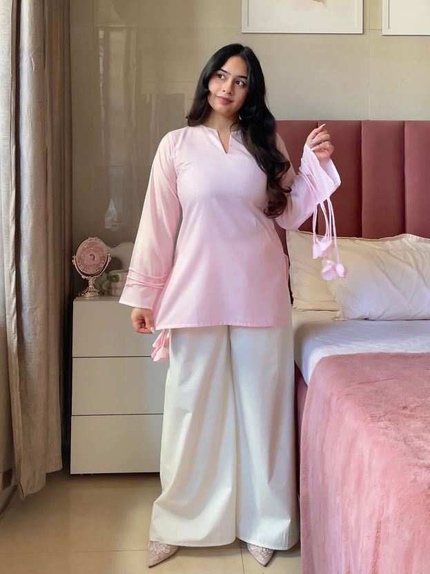2pc Baby Pink - Kurta Set