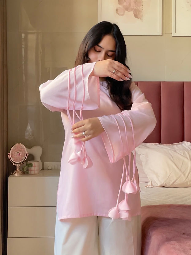 2pc Baby Pink - Kurta Set