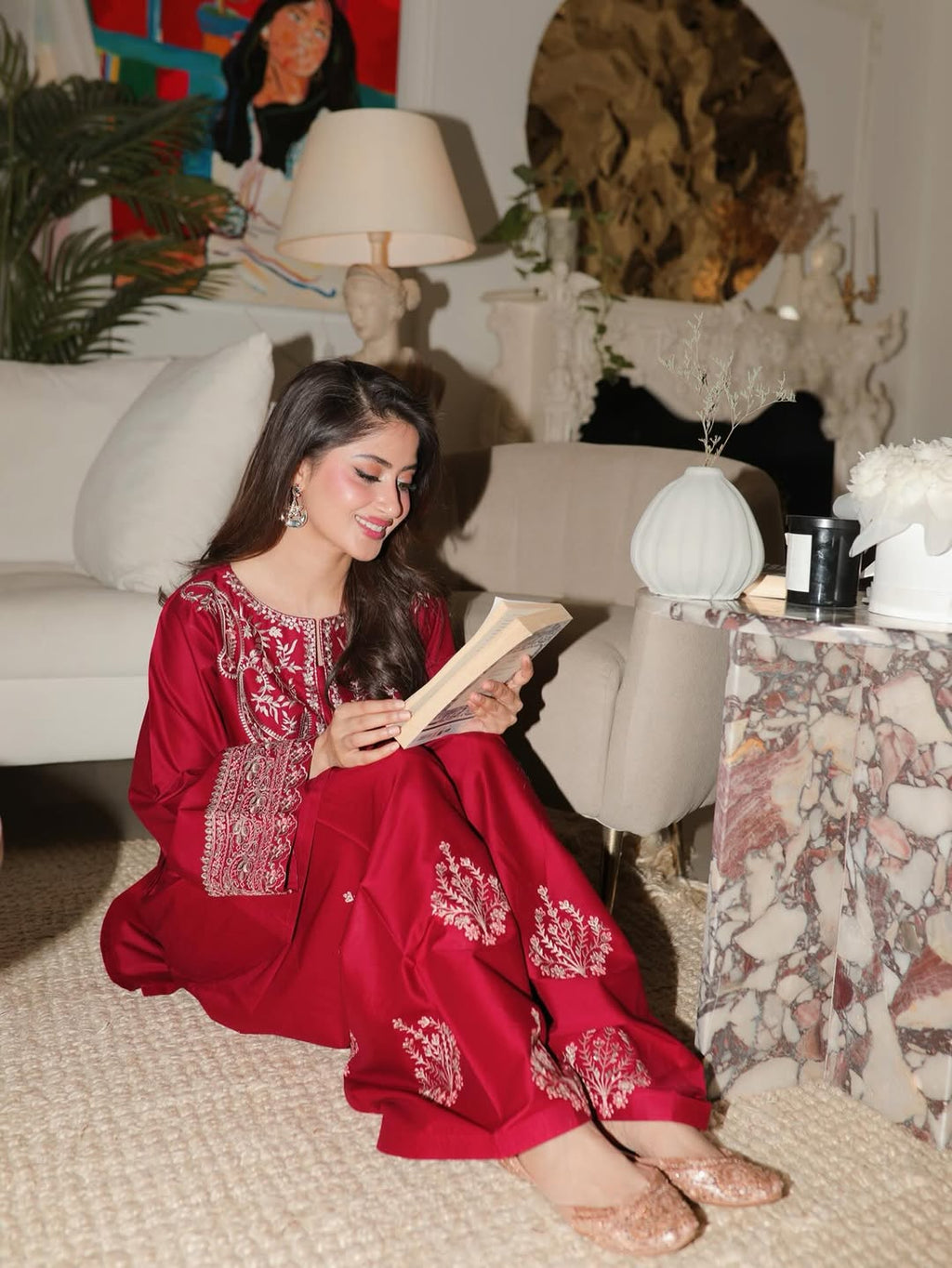 Noor Embroidered Suit Set 2PC