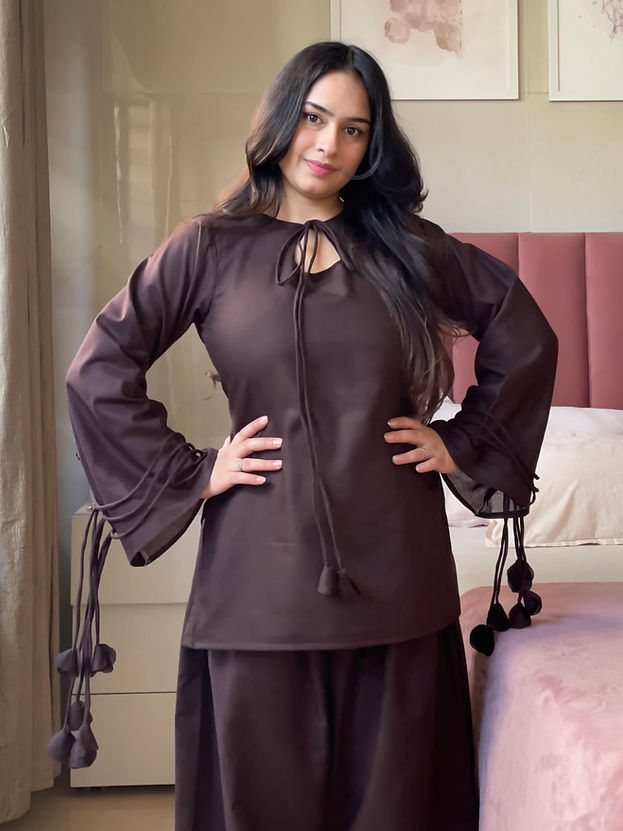 Brown - Tassel 3 Piece Set